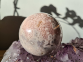 Pink amethyst sphere 