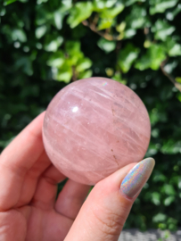 Rose quartz sphere 2