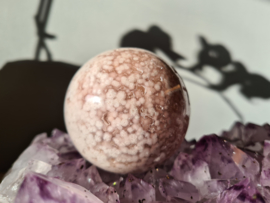 Pink amethyst sphere 