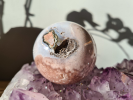 Pink amethyst sphere 