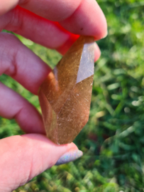 Rutile in smokey quartz freeform 5