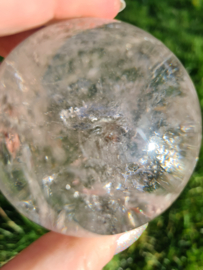 Clear quartz with chlorite sphere