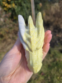 Gele serpentijn draak