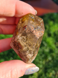 Rutile in lodolite freeform