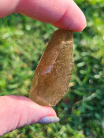 Rutile in smokey quartz freeform 5