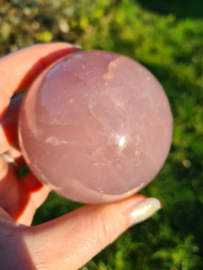 Rose quartz sphere 3