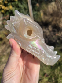 Aura coated agaat draak