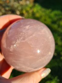 Rose quartz sphere 3