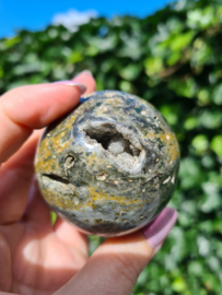 Mos agate sphere (with druzy)