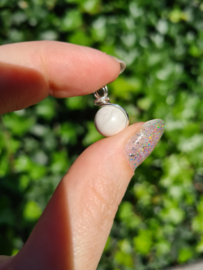 Howlite pendant (silver plated)