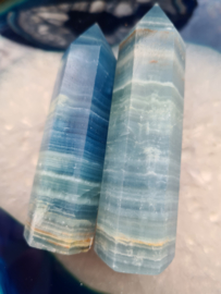 Blue striped onyx tower set