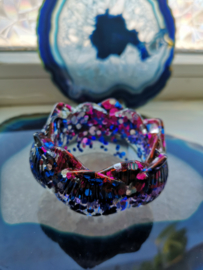 Bakje paars/zilver/blauw