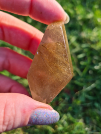 Rutile in smokey quartz freeform 5