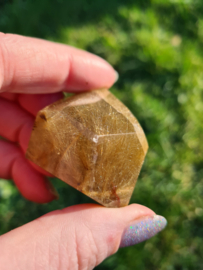 Rutile in smokey quartz freeform 3