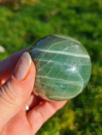 Green moonstone sphere