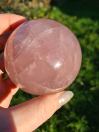 Rose quartz sphere 3