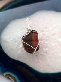 Red tigers eye pendant