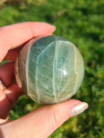 Green moonstone sphere