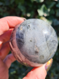 Labradorite sphere (silver/rainbow)