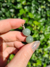 Green aventurine pendant (silver)