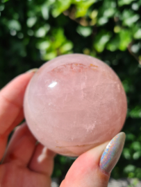 Rose quartz sphere 2