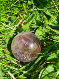 Amethyst in quartz sphere 3