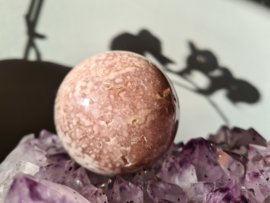 Pink amethyst sphere 