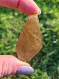 Rutile in smokey quartz freeform 5