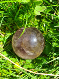Amethyst in quartz sphere 2