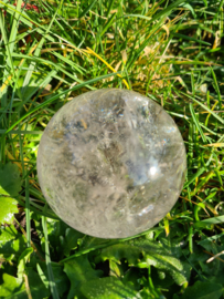 Clear quartz with chlorite sphere