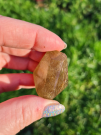 Rutile in smokey quartz freeform 2