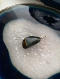 Blue tigers eye pendant