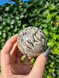 Zebra jasper sphere