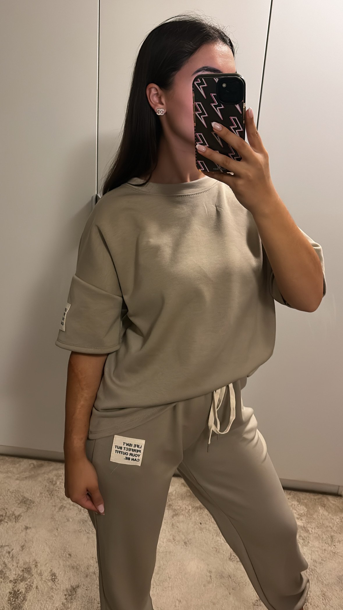Comfy set beige/taupe