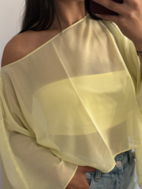 Bandeau top geel