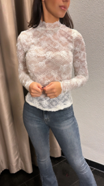 Lace top crème
