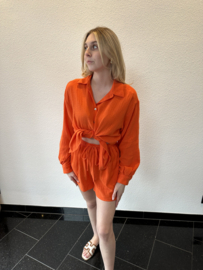 Short set oranje
