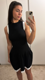 Black white dress