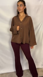 Flaire pantalon bordeaux
