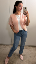 Vest met korte mouw roze