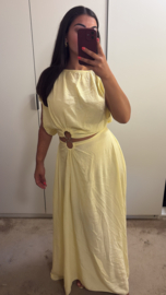 2 piece set maxi rok met goude details