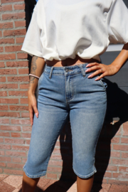 Capri jeans met split