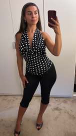 Capri legging travelstof zwart