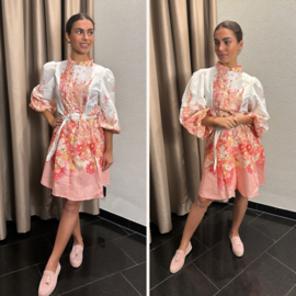 zimmer jurk met bloemen kort model
