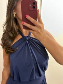 Halter jumpsuit marine blauw