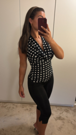 Capri legging travelstof zwart
