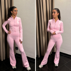 Sport set flaire roze