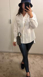 Basic oversized blouse wit