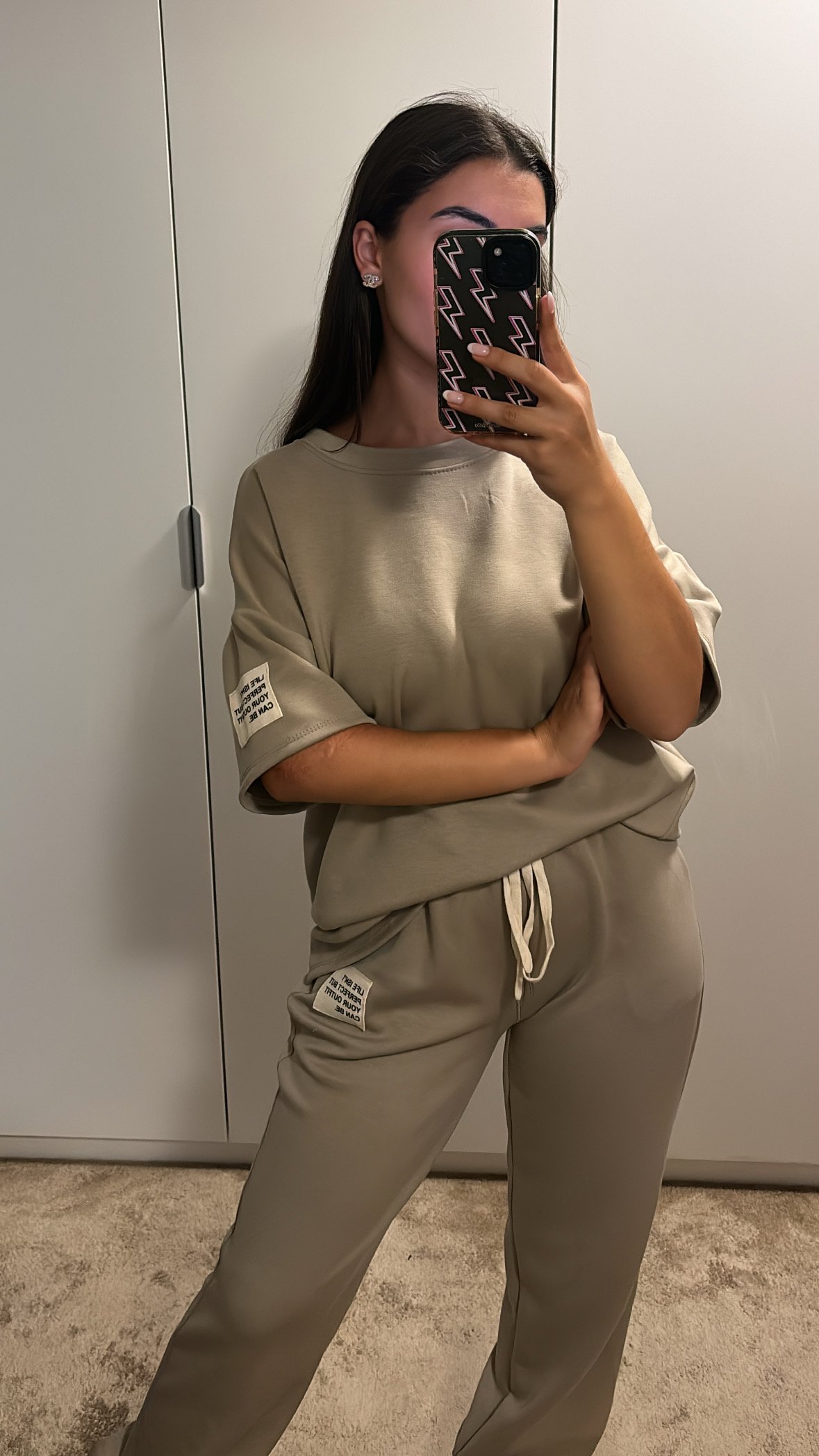 Comfy set beige/taupe