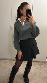 Pleated skort